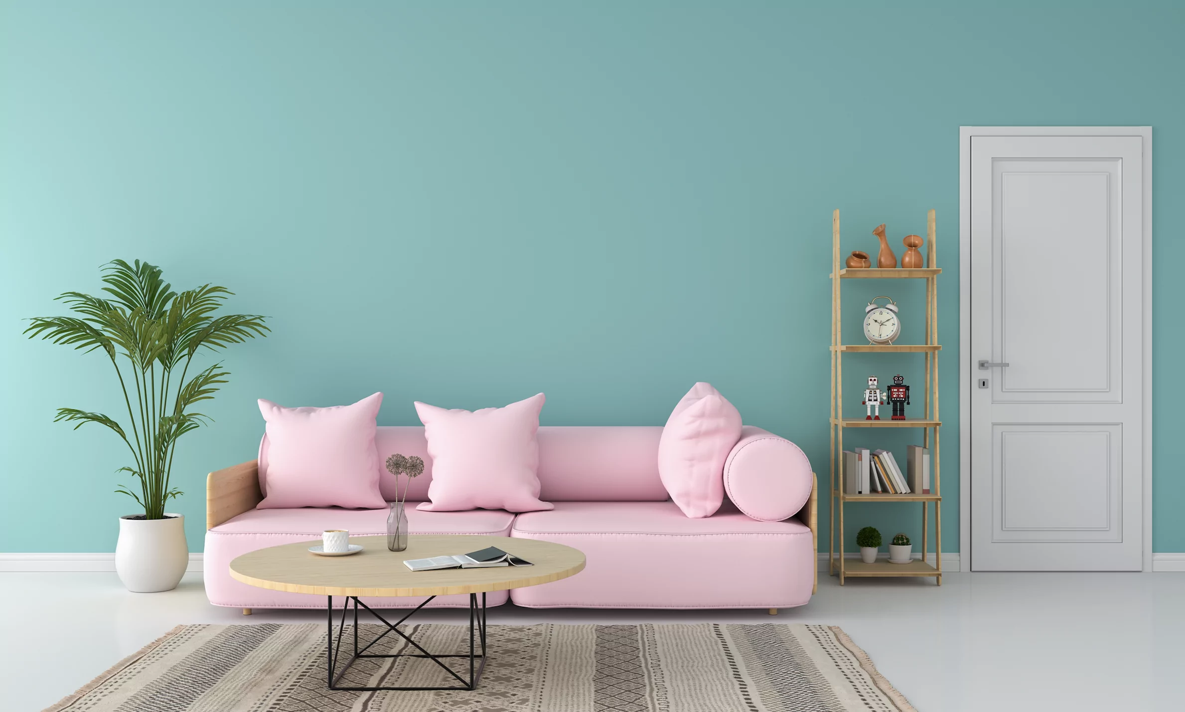 Pink sofa