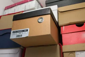 Storing shoes in boxes top